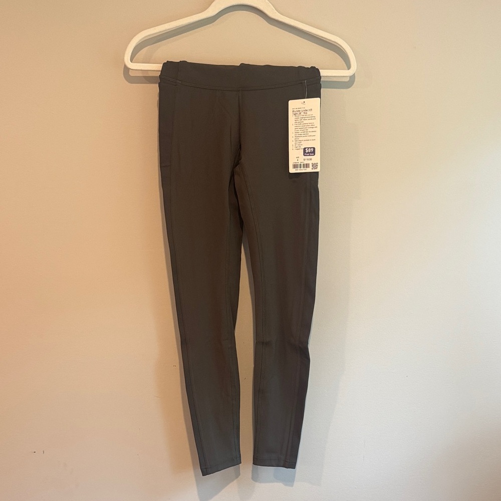 lululemon athletica Ribbed Dark Olive Leggings